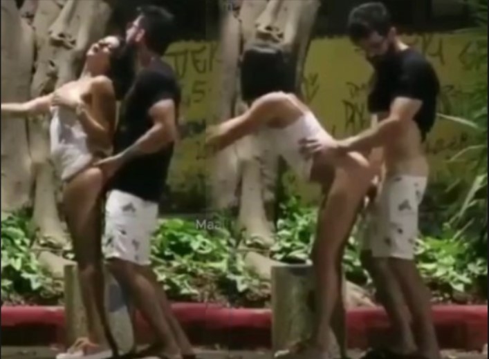 Desi Sex Couple Caught Fucking on the Streets Video Go